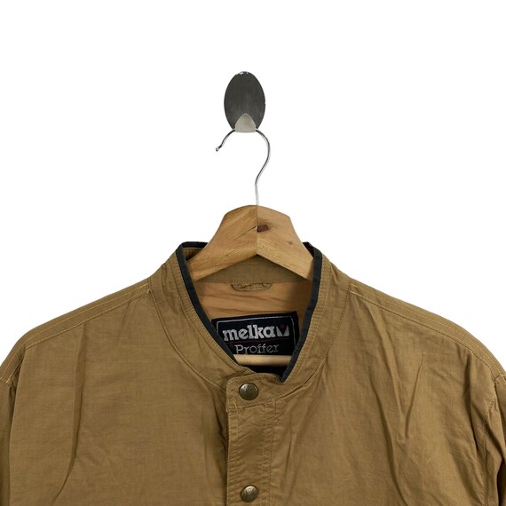 Vintage MELKA PROFFER MELKA Sweden Brown Button up Bomber Jacket 