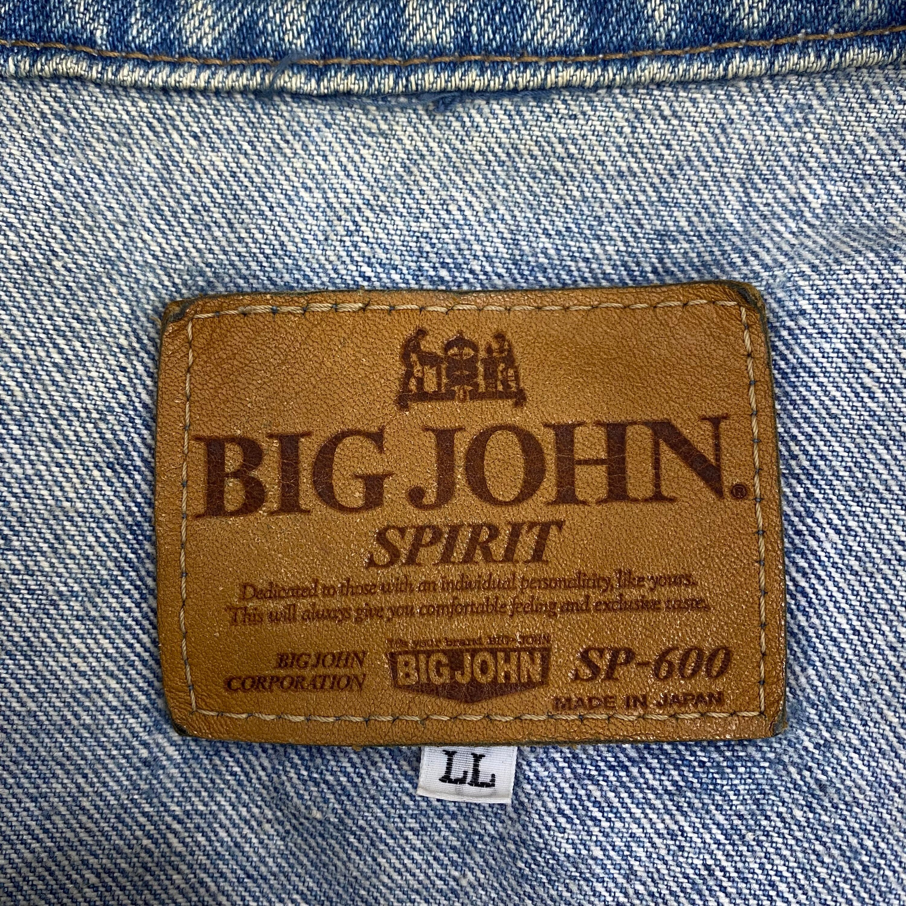 Vintage BIG JOHN SPIRIT Japanese Brand Type-3 Jeans Denim Vintage BIG JOHN SPIRIT Japanese Brand Type-3 Jeans Denim