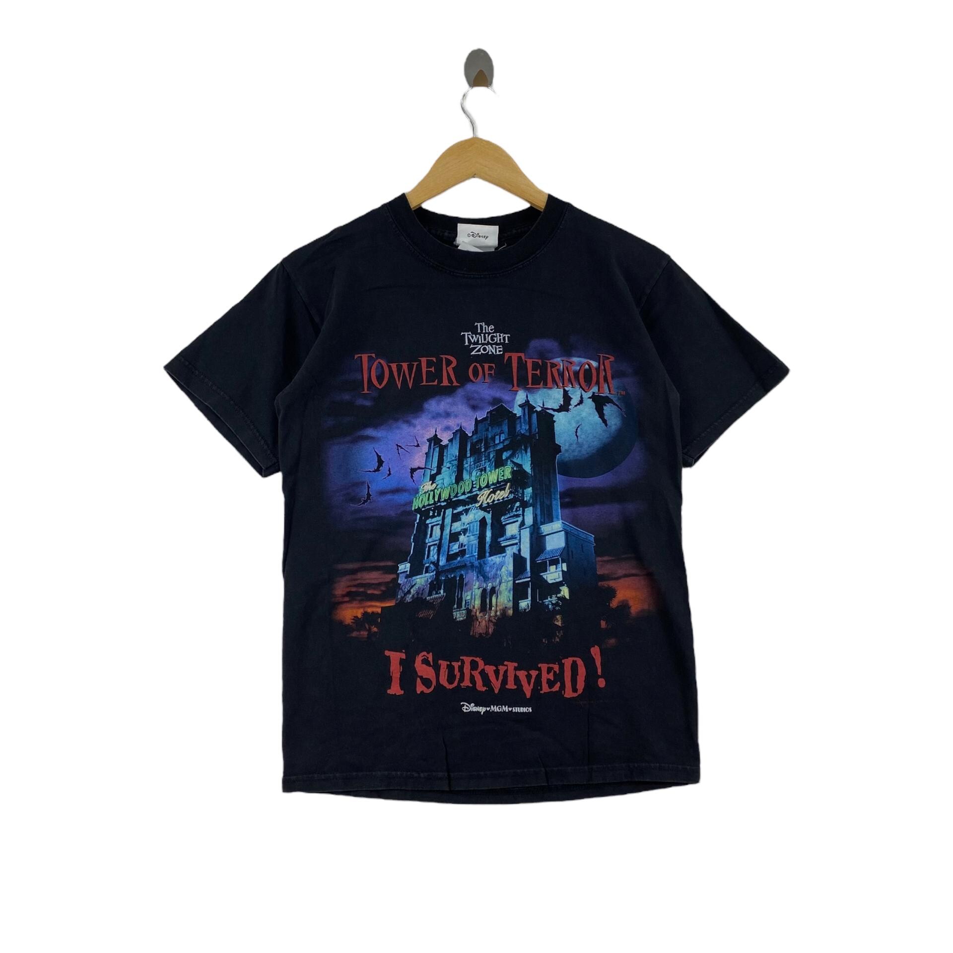 Disney Men Top Vintage XL Tower Of Terror I Survived Mgm T