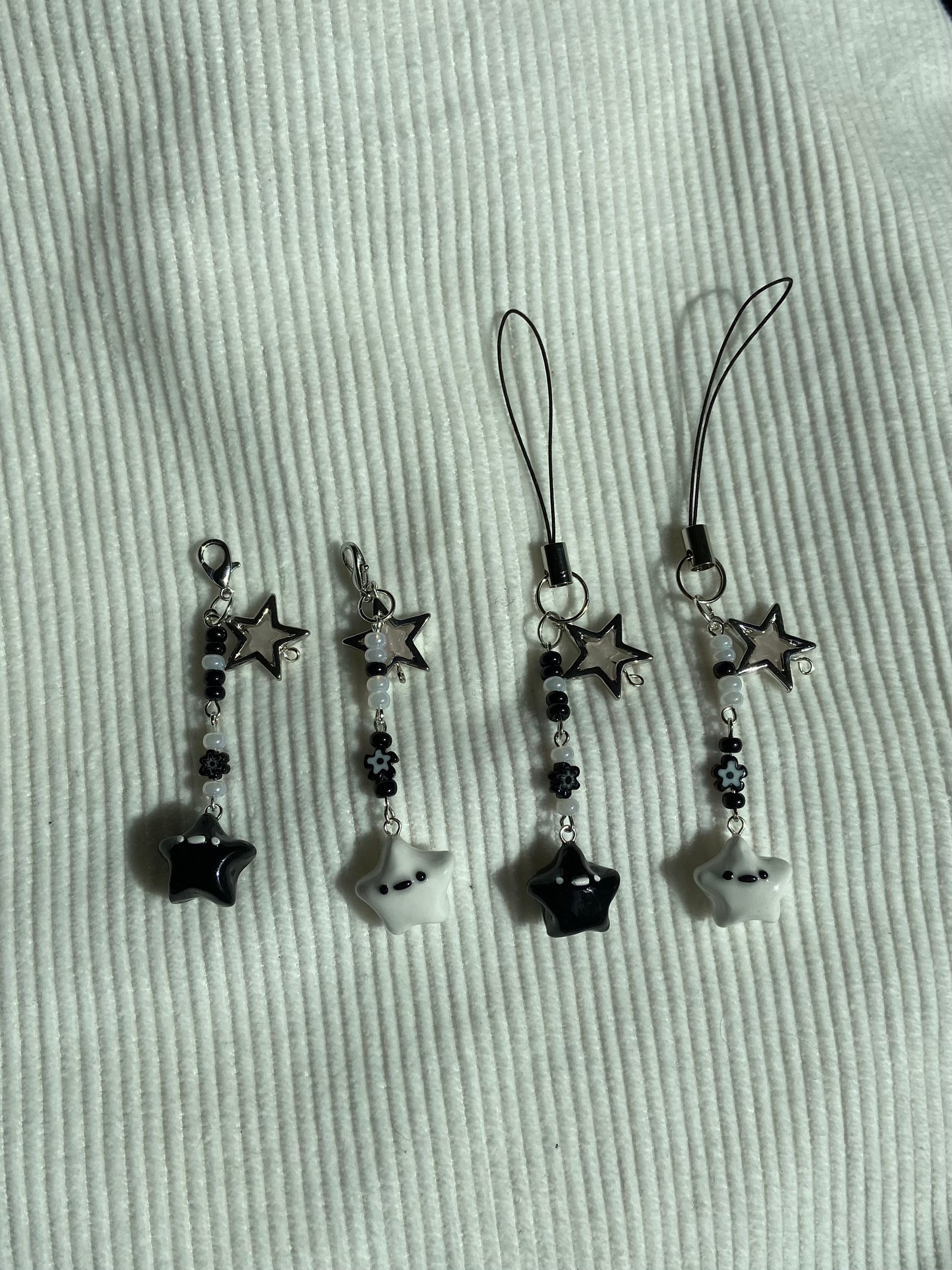 Beaded Star Friend Phone Charm Etsy