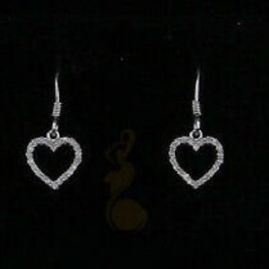 0.20ct Diamond 925 Sterling Silver White Dangling Stud Earring For Men / Women