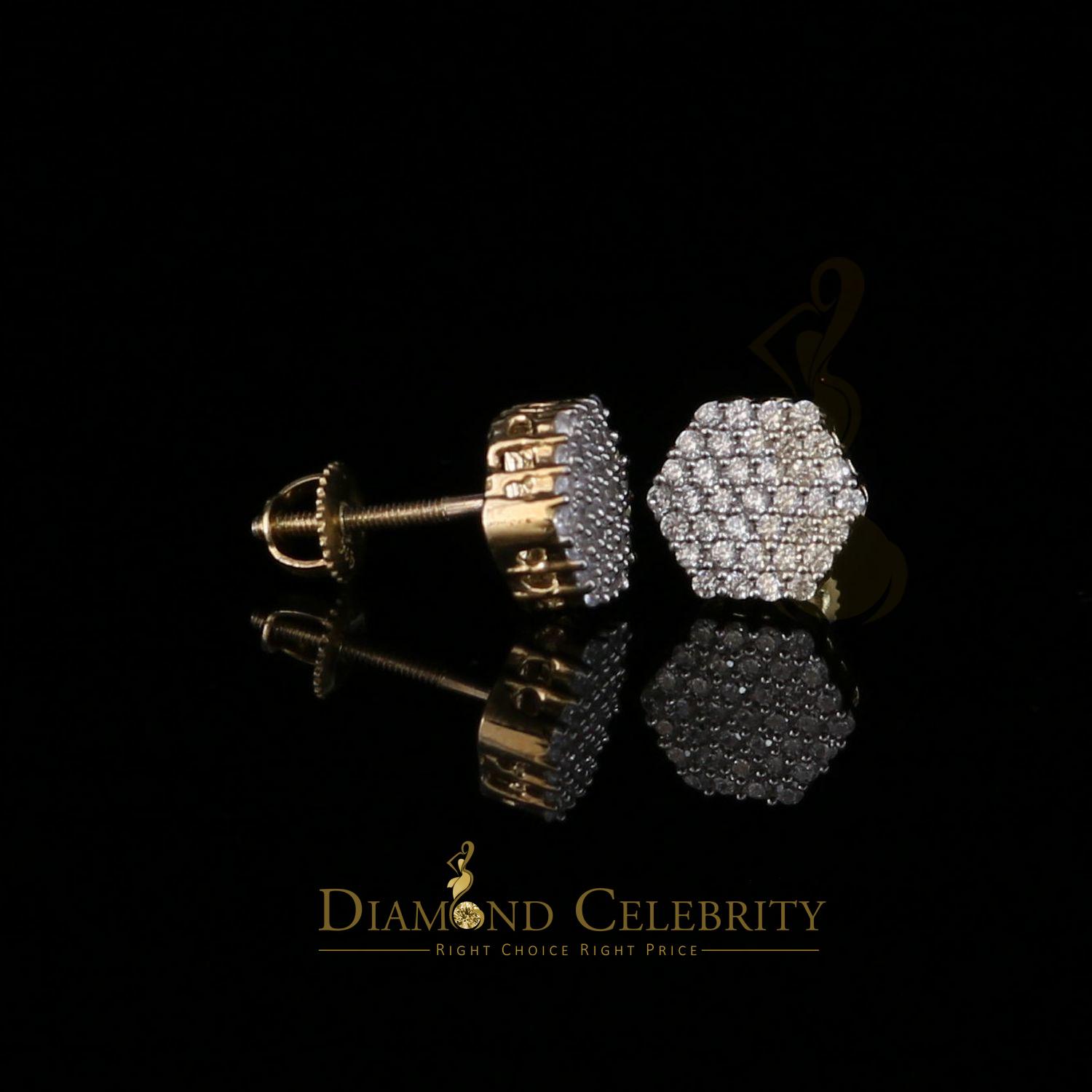 ハイヒールピアス　high heels earrings　silver925 Diamond Celebrity's925 Yellow Silver Hip Hop 0.74ct Cubic Zirconia