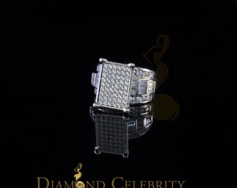 Diamond Celebrity&#39;s 5.82ct Cubic Zirconia Cinderella 925 Silver White Engagement Women&#39;s Ring size 7