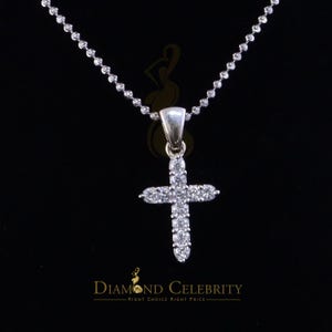 Diamond Celebrity&#39;s White 925 Sterling Silver Attractive special CROSS Pendant 2.09ct Cubic Zirconia