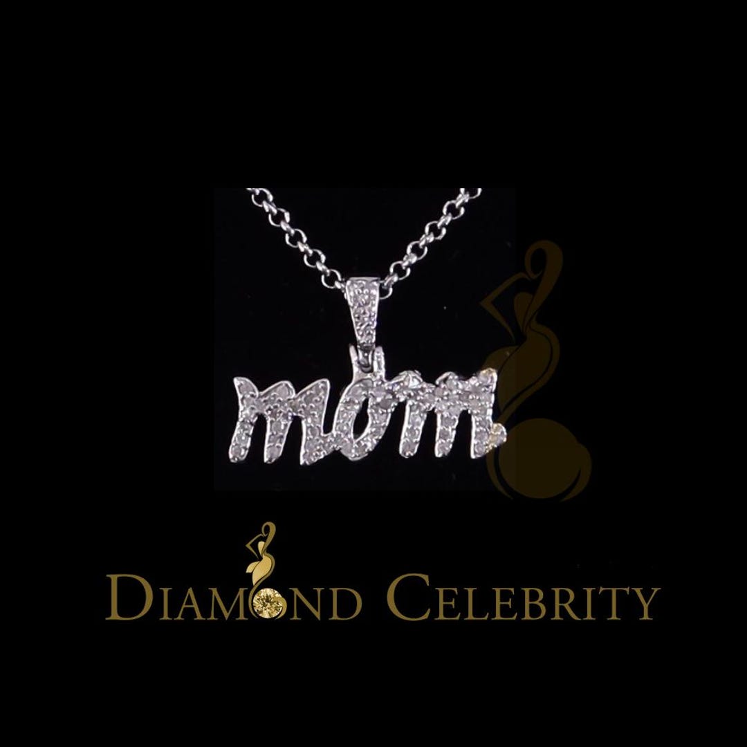 Diamond Celebrity's White 925 Sterling Silver Real Diamond