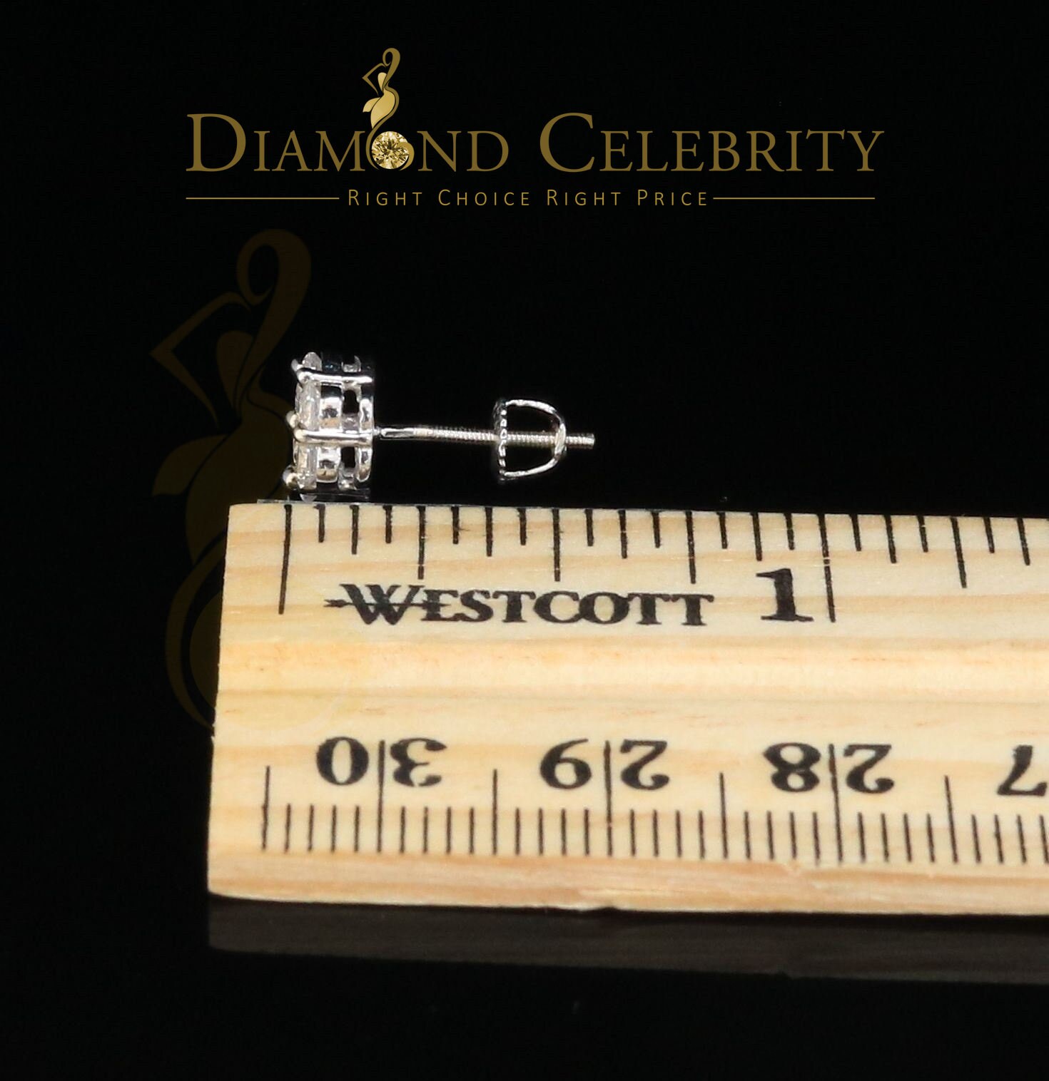 Diamond Celebrity's925 White Silver Sterling 1.46ct Cubic