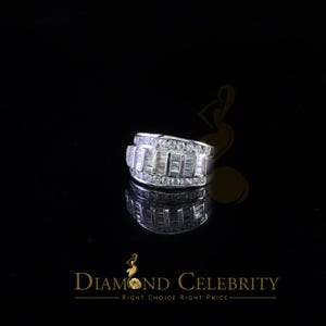 Diamond Celebrity's 925 Sterling Silver White 5.80ct Cubic Zirconia Bugget Women'sMen's Ring Size 8