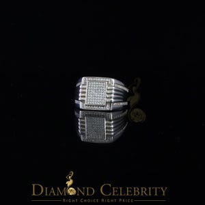 1.50ct Iced Out White Cubic Zirconia Fashion Luxury Big Ring For Men Size 11