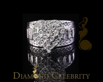Anel de Noivado Feminino Cindarella da Diamond Celebrity, em Prata 925, com Diamante Branco Verdadeiro de 0,33ct e Formato de Coração, Tamanho 7