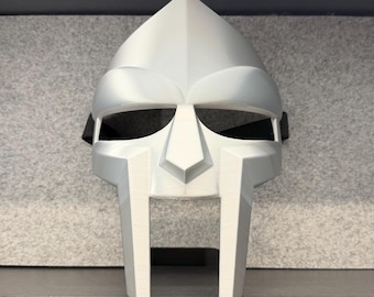 MF DOOM Mask Replica 3D Printed for True Metal Face Fans Cosplay Halloween Party
