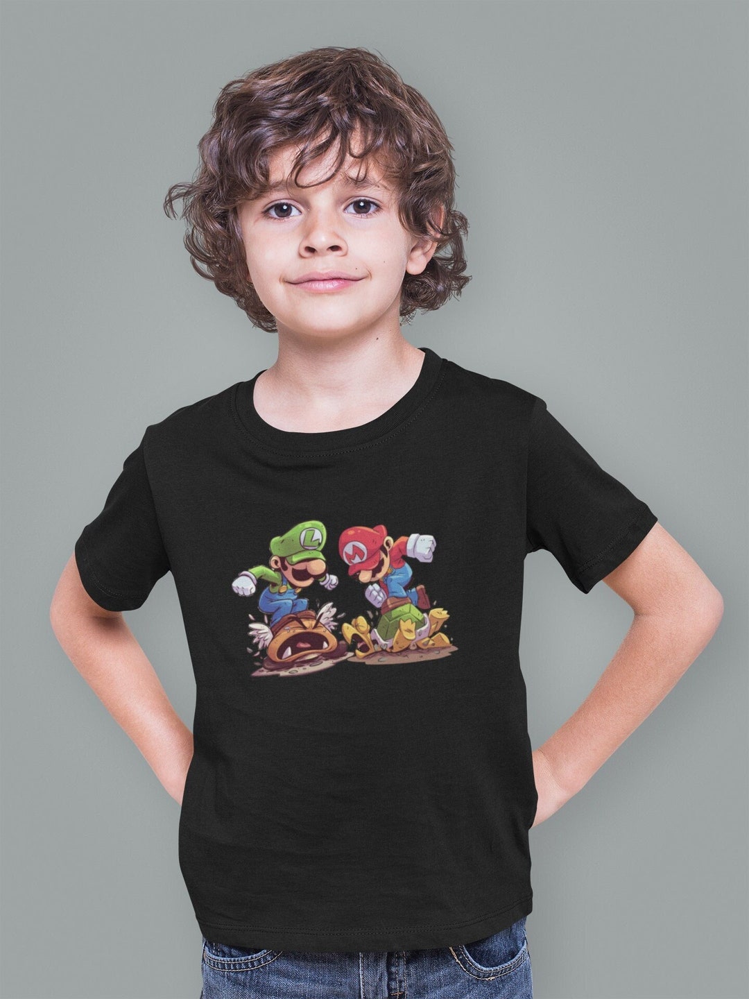 Super Mario Bros T Shirt Super Mario Shirt Luigi Shirt - Etsy