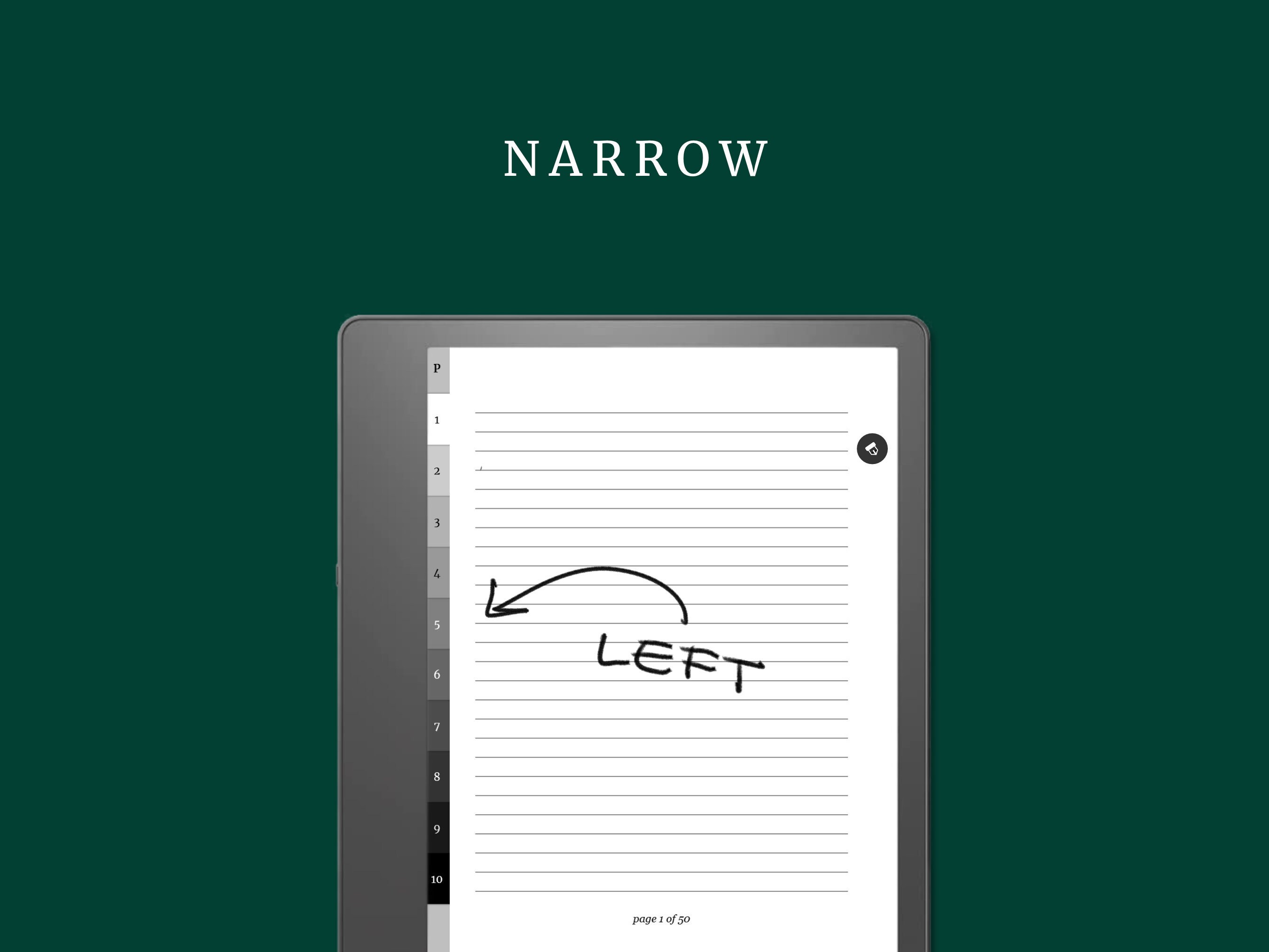 Digital Notebook narrow for Amazon Kindle Scribe - Etsy