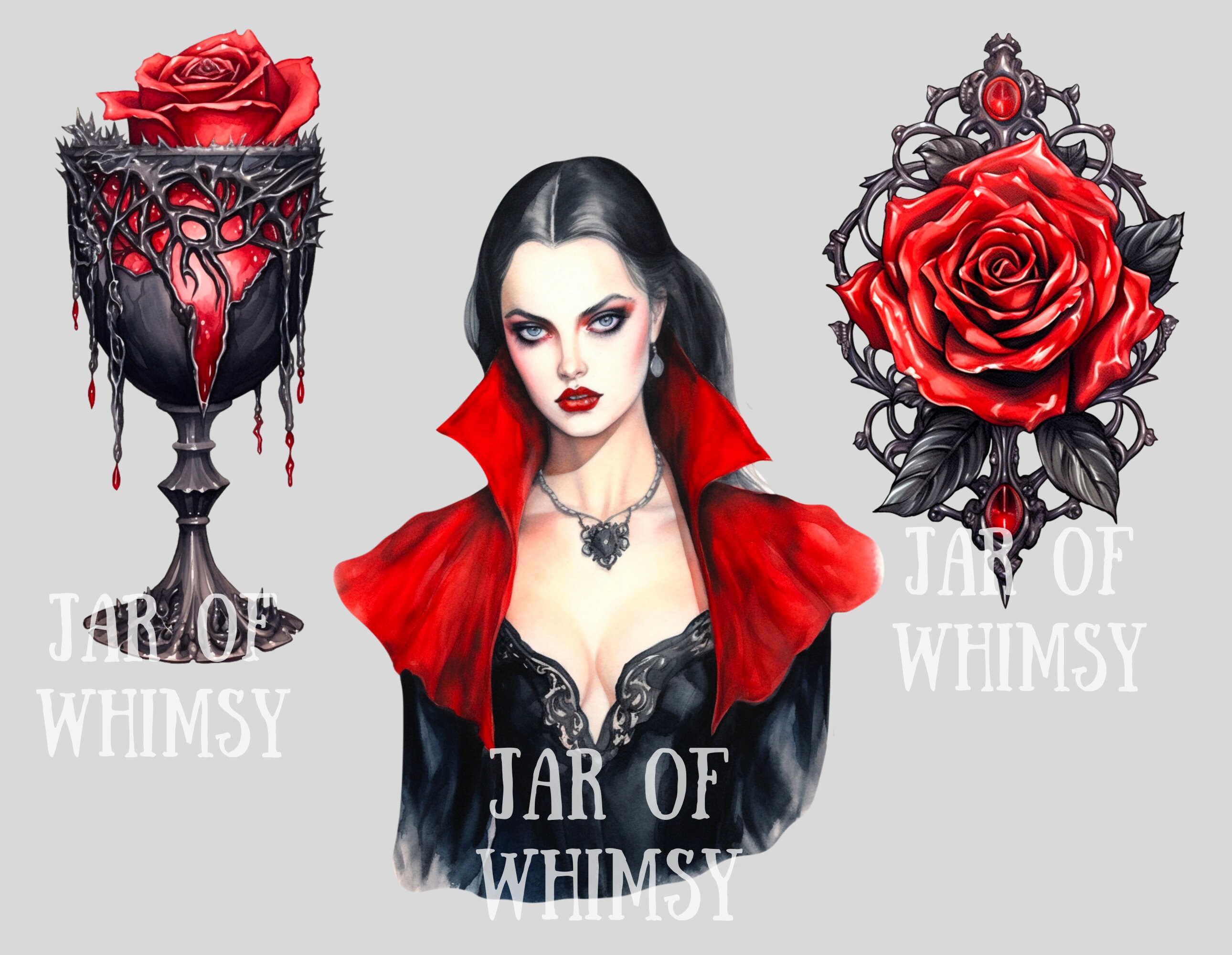 Goth Fairy Vampire Halloween Clip Art Graphic by AliciaXBradfield ·  Creative Fabrica