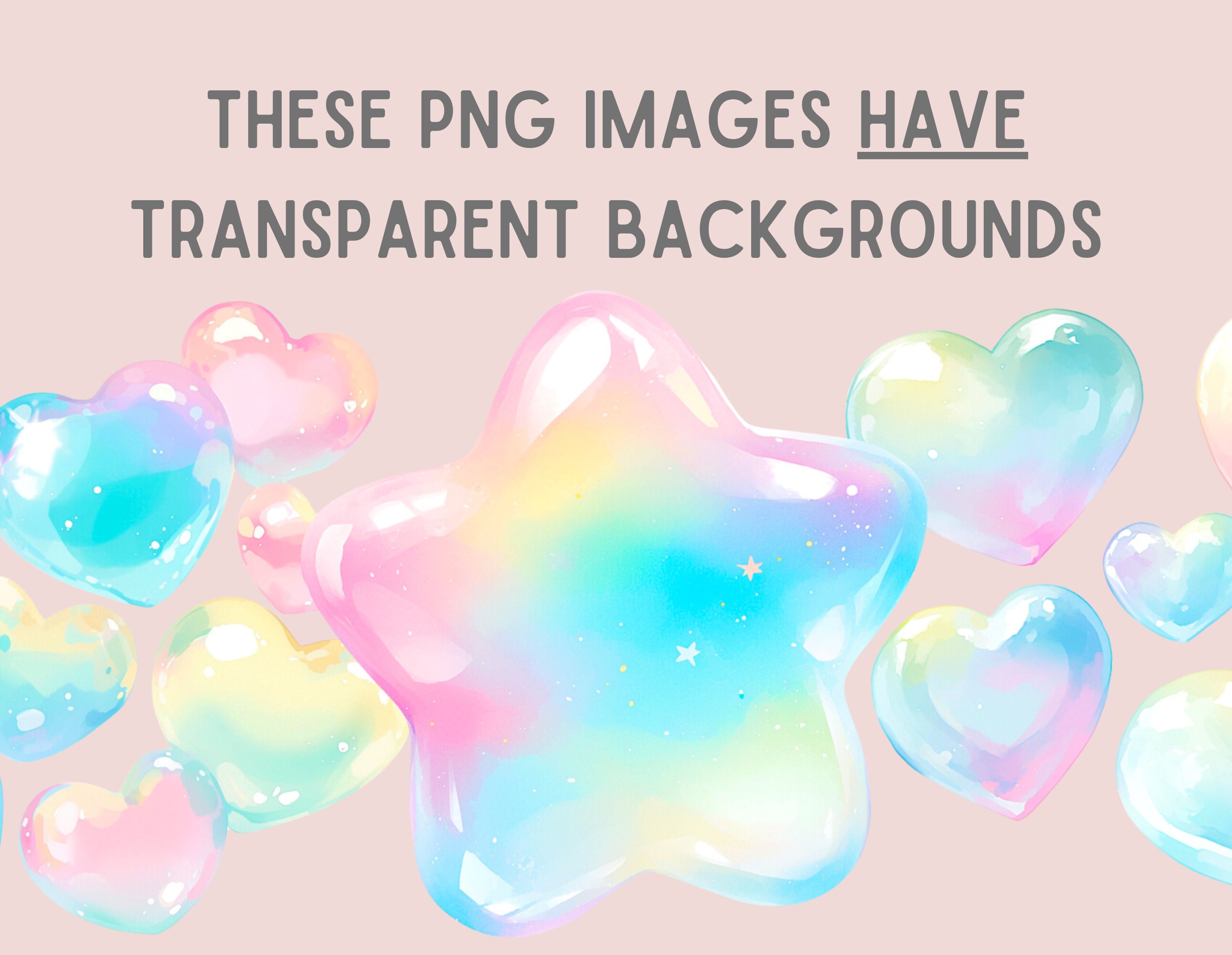 Watercolour Rainbow Bubble Clipart Iridescent Bubbles PNG Digital Image ...