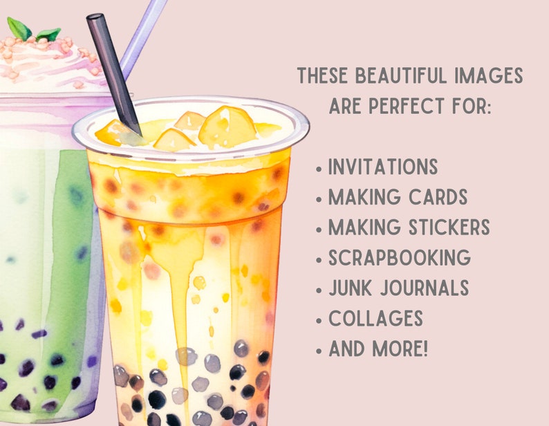 May include: Two colorful bubble tea drinks with tapioca pearls. The drink on the left is green with a white and pink topping. The drink on the right is yellow with a white topping. Both drinks have black straws.