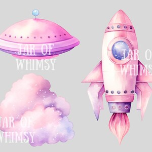 Watercolour Cute Astronaut Clipart Pastel Outer Space Galaxy PNG ...