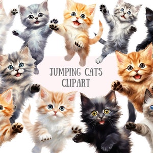 Aquarell Garn Ball Kätzchen Clipart Kawaii Katze PNG digitale Bild-Downloads für die Kartenherstellung Scrapbook Junk Journal Papierhandwerk