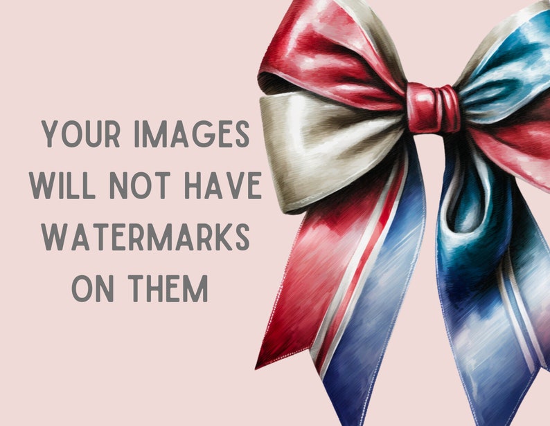 May include: A large, red, white, and blue bow made of satin ribbon. The bow is tied in a knot and the ends of the ribbon are flowing.