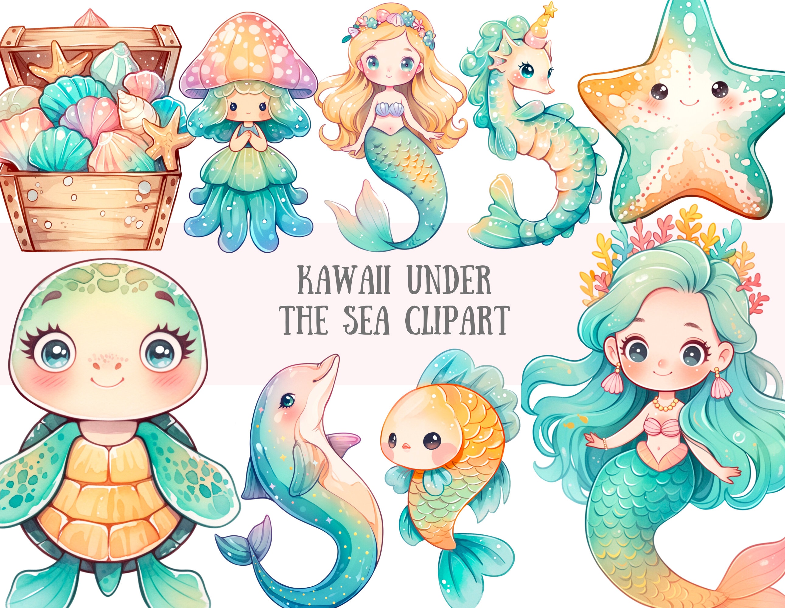 Adesivi per Ragazze in Cartone Animato, 100 Fogli Kawaii Sticker, PET Trasparenti Autoadesivi