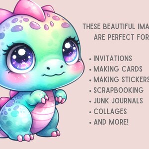 Puede incluir: Una linda ilustraci&oacute;n de dibujos animados de un beb&eacute; drag&oacute;n azul claro y rosa con ojos grandes. El drag&oacute;n tiene una cola rayada de rosa y blanco y garras rosas.
