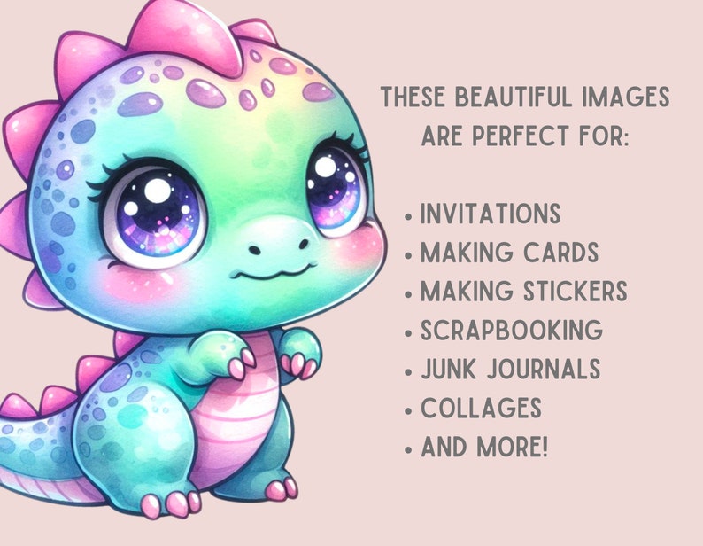 Puede incluir: Una linda ilustraci&oacute;n de dibujos animados de un beb&eacute; drag&oacute;n azul claro y rosa con ojos grandes. El drag&oacute;n tiene una cola rayada de rosa y blanco y garras rosas.