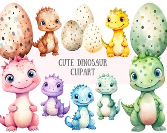 Aquarel schattige dinosaurus clipart dinosaurus verjaardagsfeestje png digitale afbeelding downloads voor kaarten maken plakboek junk dagboek papier ambachten