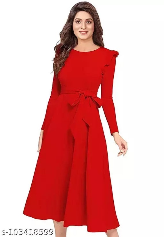 Western one shop piece long dress