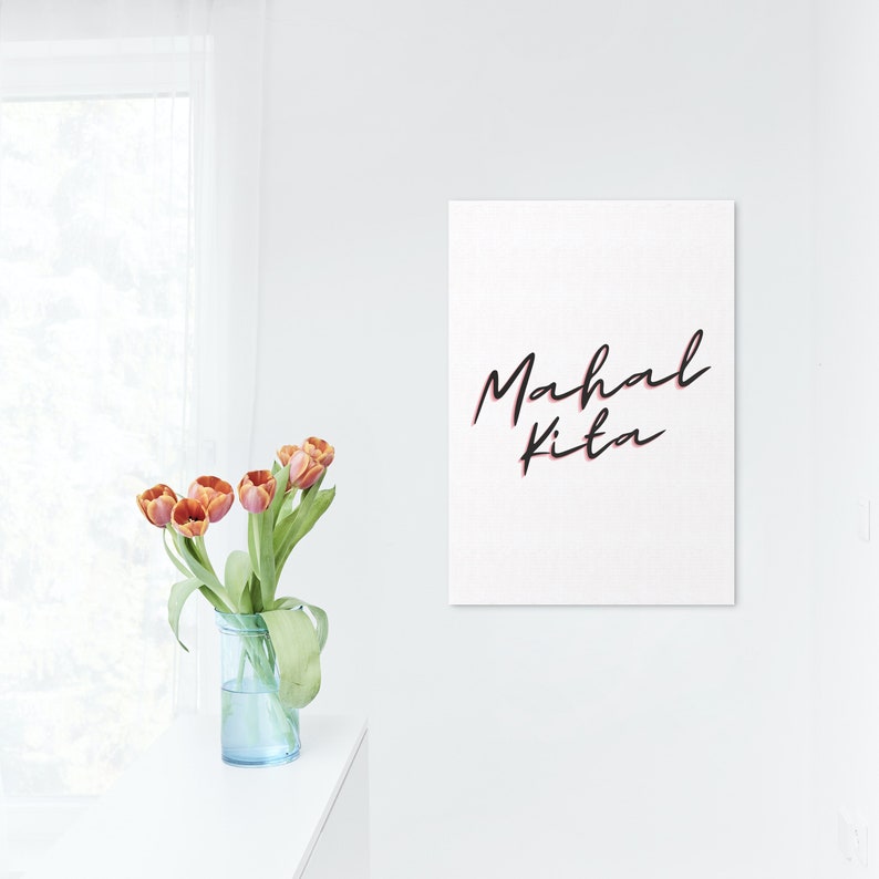 Mahal Lettering Tagalog Design Mahal Kita Printable | I Love You | Instant Download | Tagalog | Wall ...