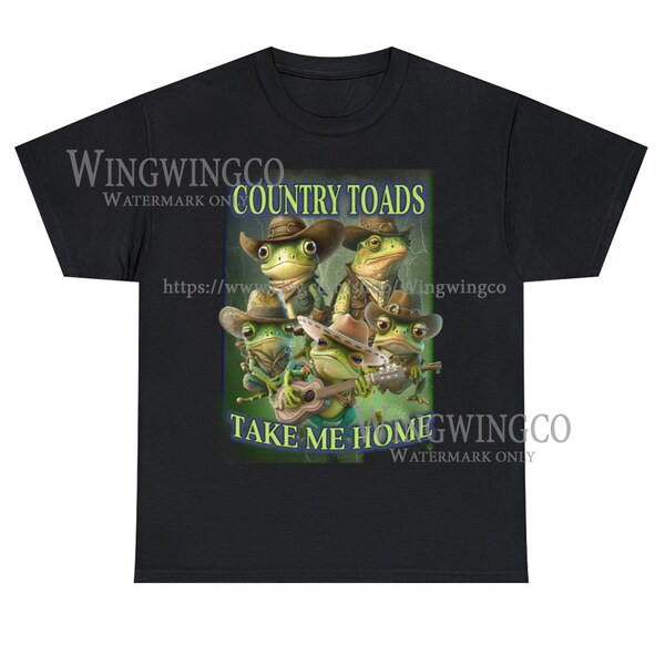 Country Toads Take Me Home Vintage Graphic Tee