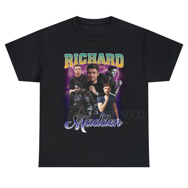 Richard Madden Vintage Bootleg Tee, Richard Madden Vintage Graphic Shirt