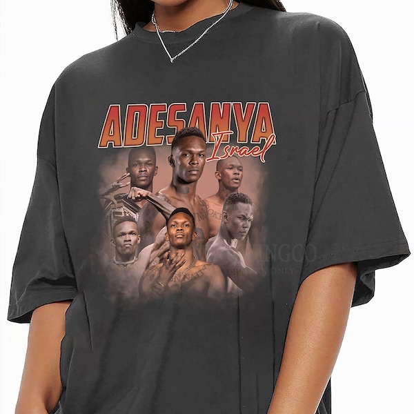 Israel Adesanya Vintage Bootleg Tee, Israel Adesanya Vintage Graphic Shirt