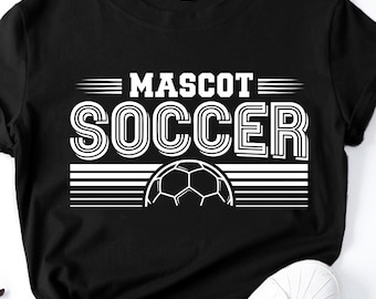 Retro Soccer Mascot Font SVG Bundle: Editable Varsity Sports Typography (Digital Download)
