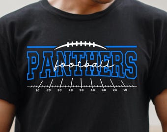 Panthers Football SVG PNG, Panthers Game Day Cricut SVG, Football Team Cut File, Sublimation Png, Digital Download