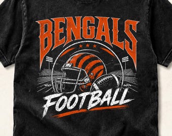 Bengals Football PNG Sublimation Design, Vintage Bengal Helmet Graphic, Game Day Team Spirit Digital Download, Mascot PNG, Retro Bengals Png