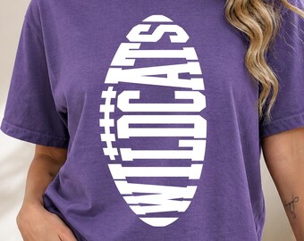 Wildcats Football SVG, Wildcats Team Spirit SVG, Football Mascot Cut File, Game Day Svg Png, Cricut Silhouette Design