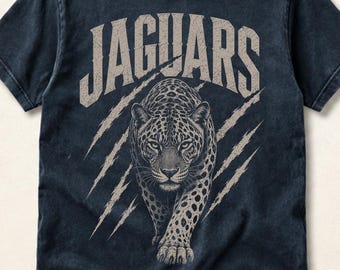 Jaguar Mascot PNG, Vintage Jaguars Varsity Graphic, Fierce Wild Cat Sports Team Digital Download, Distressed School Spirit PNG, Sublimation