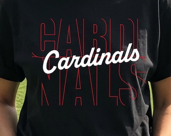 SVG de los Cardenales, mascota del espíritu escolar, diseño de Cheer Mom (archivos digitales)