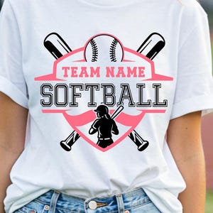 Softball Team SVG PNG, Softball Team Template for Team Shirts, Softball Team Logo SVG, Softball Team svg for Mom, Softball Shirt svg, Cricut