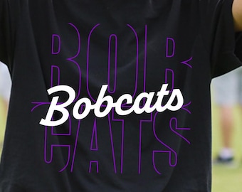 Bobcats Mascot SVG, School Spirit Shirt Design (Digital Files)