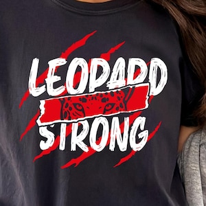 Leopard Strong SVG PNG Claw Scratch Mascot Design – School Spirit Sublimation Shirt Graphic, Cheer Pride Leopard Paw Print File