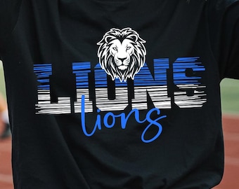 Fierce Lion Mascot SVG PNG, School Spirit Shirt Design
