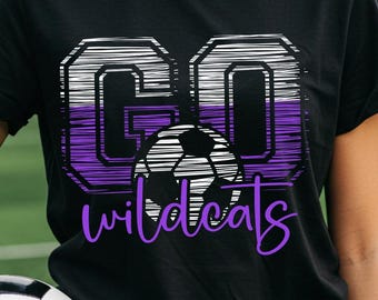 Wildcats Soccer SVG – School Spirit Game Day Design (Digital Download)