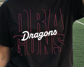 Dragons Mascot SVG – School Spirit shirtontwerp (digitale download)