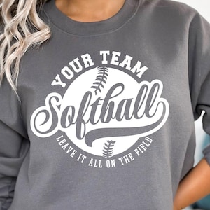 Softball Team SVG PNG, Custom Softball Logo, Softball Shirt Design, Sublimation Cut File, Softball Mom PNG, Cheer Mom Clipart, Sublimation