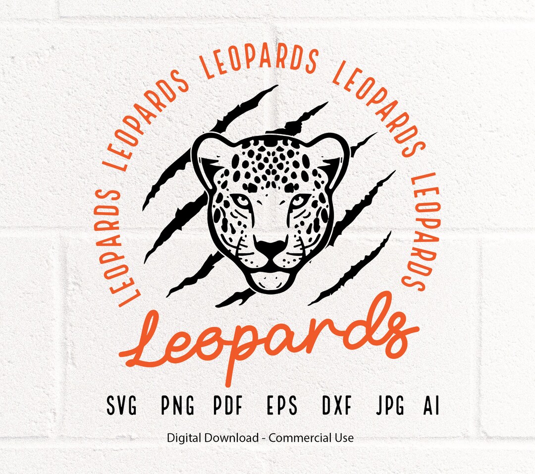 Leopards SVG PNG, Leopards Face Svg, Leopards Claw Svg, Leopards Mascot