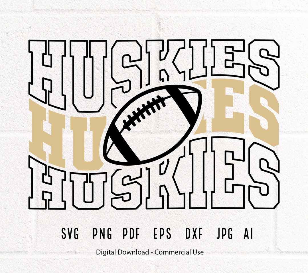 Huskies Football SVG PNG, Huskies Mascot Svg, Huskies Svg, Huskies ...