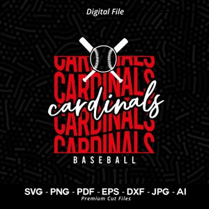 Cardinals Baseball SVG PNG, Cardinals, Cardinal, Baseball Svg, Baseball Shirt, Baseball Clipart Svg, Cardinals Pride Svg, Cardinals Mascot