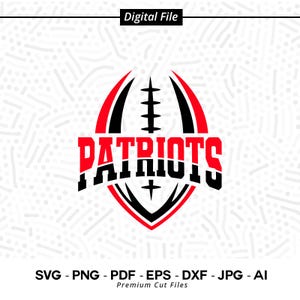 Patriots Football SVG PNG, Patriots Mascot svg, Patriots svg, Patriot Designs, Patriots Pride svg, Patriots Cheer svg, Patriots Shirt svg