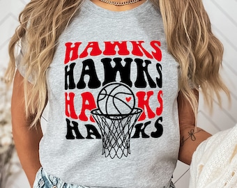 Hawk Basketball SVG: Clipart, Sublimation Design (Digital Download)