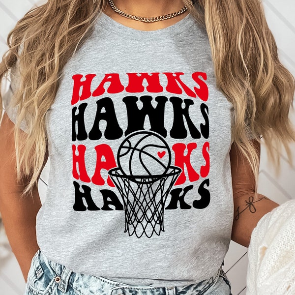 Hawk Basketball svg, Hawk, Hawks, Basketball svg, png, Sublimation, Basketball Clipart, SVG for Shirts, SVG for Cricut, Shirt,Basketball Mom